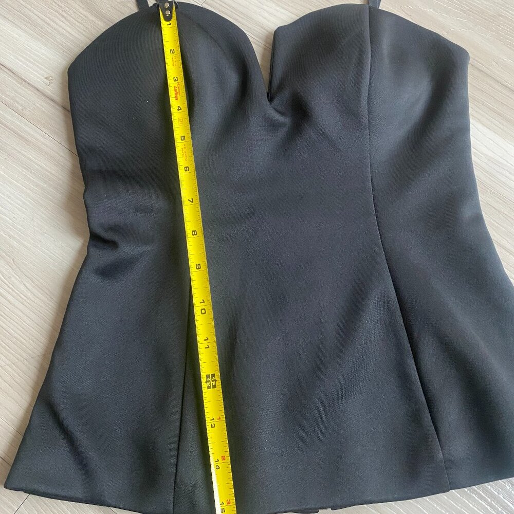 Vintage G by Guess Bustier Black Top size S